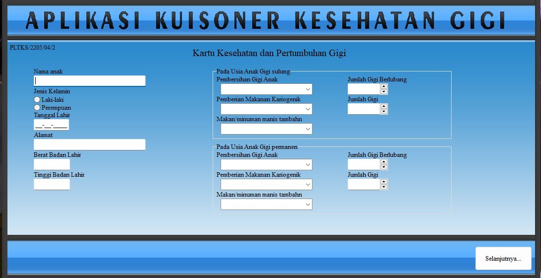 Aplikasi Kuisoner Berbasis Dekstop