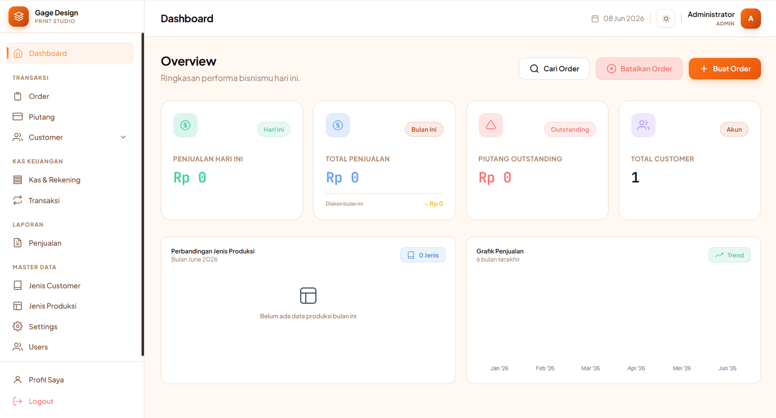 Aplikasi Kasir Custom (Point of Sale System)