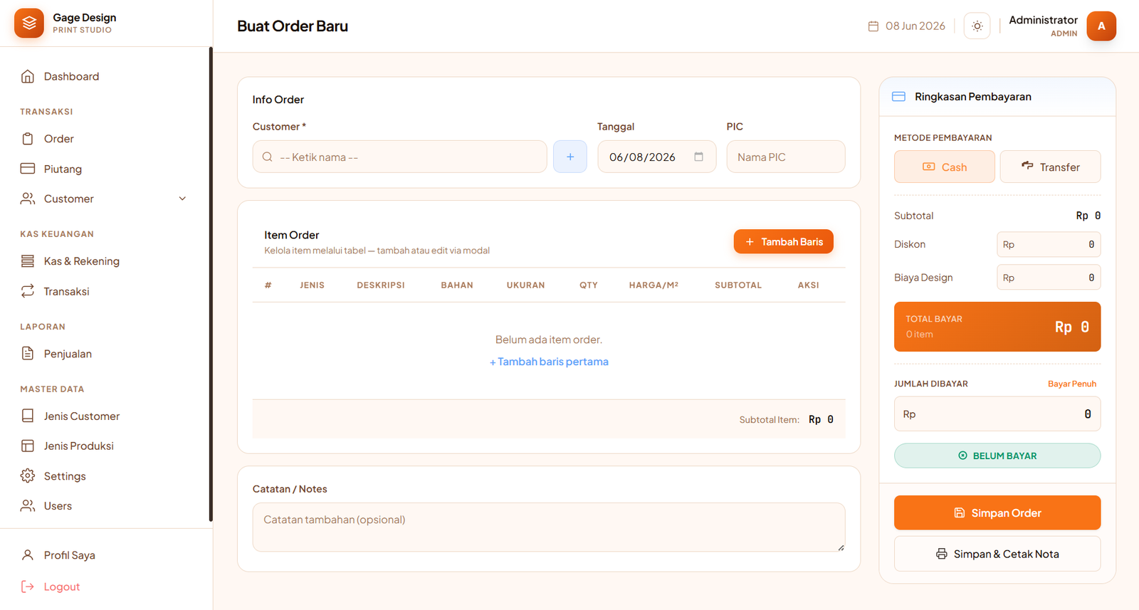 Aplikasi Kasir Custom (Point of Sale System) — 2